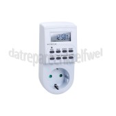 Foto van Q-Link Schakelklok 16A 230v 3500W RA 20 schakelmomenten per dag digitale schakelklok met dag en week progamma 