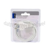 Foto van Q-Link Snoer 2x0,75mm2 600W wit 1.8M Aansluitsnoer met eurostekker 