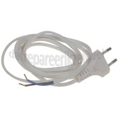 Foto van Q-Link Snoer 2x0,75mm2 600W wit 1.8M Aansluitsnoer met eurostekker 