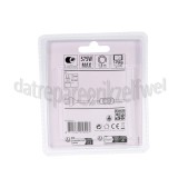 Foto van Q-Link Snoer Aansluit met schakelaar wit en eurostekker 2x0,75mm2 600W 