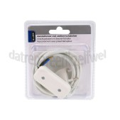 Foto van Q-Link Snoer Aansluit met schakelaar wit en eurostekker 2x0,75mm2 600W 