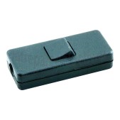 Foto van Q-Link Schakelaar 2x0.75mm2 450W zwart Snoerschakelaar 