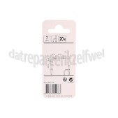 Foto van Q-Link Clip 7mm VMVL + coax 12 wit 20 stuks kabelclip 