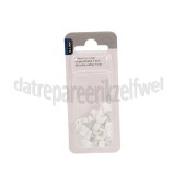 Foto van Q-Link Clip 7mm VMVL + coax 12 wit 20 stuks kabelclip 