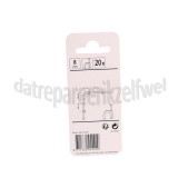 Foto van Q-Link Clip 8mm VMVL + coax 12 wit 20 stuks kabelclip 