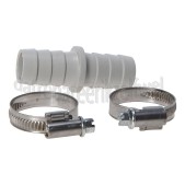 Foto van Easyfiks Verbindingsstuk 19 x 19 mm met 2 slangklemmen 