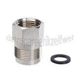 Foto van Comfort-aansluiting 1/2"" recht -chroom- M24 