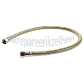 Foto van Raminex Gasslang RVS flexibel voor alle apparaten Superflex 75 cm met gastec keurmerk 
