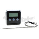 Foto van Electrolux Thermometer Digitale vleesthermometer met RVS vleessonde en timer Max. temperatuur 250 graden, 99 minuten afteltimer 