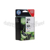 Foto van HP Hewlett-Packard Inktcartridge No. 301 Black + Color Deskjet 1050,2050,3050A 