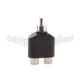 Foto van Easyfiks Tulp Adapter Tulp RCA Male - 2x Tulp Contra RCA Female Splitter 