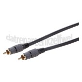 Foto van Easyfiks Tulp Kabel Digitale Coax Kabel, Tulp RCA Male - Tulp RCA Male 5.0 Meter, Afgeschermd, Verguld 