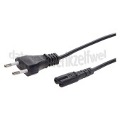 Foto van Easyfiks Netvoedingskabel Voedingskabel C7, 230V, 5 Amp 5.0 Meter, 2x0.75mm2 radio 