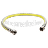 Foto van Easyfiks Gasslang RVS flexibel voor alle apparaten Superflex 100 cm met gastec keurmerk 
