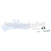 Foto van AEG Deurgreep-set Set compleet, wit T65772, T5127, EDP2074 