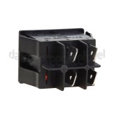 Foto van Schakelaar Groot + oranje lampje, 4 x 6.3 mm AMP 16A 250V 