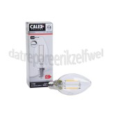 Foto van Calex Ledlamp Filament Kaarslamp 240V 3,5 Watt 250 Lumen 2700K E14 B35 Helder Dimbaar 