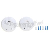 Foto van Alecto Rookmelder Mini Optische Rookmelder 2 stuks 3x 3V Lithium 