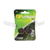 Foto van GP Batterij Knoopcel CR2430 3V 2 stuks per blister DL2430 Lithium 