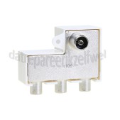 Foto van Braun Telecom Verdeel element Push on IEC 3-weg splitter CAI huisinstallatie 