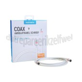 Foto van Technetix Aansluitkabel Coax Aansluitkabel Schroef, 4G Proof, Ziggo geschikt 4K Ultra HD 