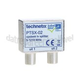 Foto van Technetix Splitter Opsteek TV Splitter voor IEC stekkers 4K Ultra HD, Ziggo geschikt 