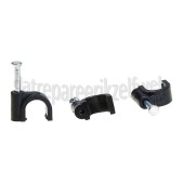 Foto van Q-Link Clip 7mm VMVL + coax 12 zwart 20 stuks kabelclip 