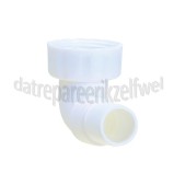 Foto van Sanitair Tuitje 90 graden Voor afvoerslang 19-22 mm. 
