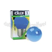 Foto van Calex Ledlamp LED Kogellamp Blauw E27 P45 1W 12Lm 240V 