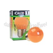 Foto van Calex Ledlamp LED Kogellamp Oranje E27 P45 1W 12Lm 240V 