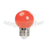 Foto van Calex Ledlamp LED Kogellamp Rood E27 G45 0.5W-1W 240V 