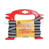 Foto van Deltafix Rolluikenband Lengte 5m Breedte 14mm Grijs op haspel 