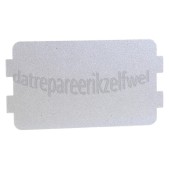 Foto van Inventum Micaplaat 115x64mm. MN205S, MN207S 