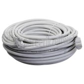 Foto van Easyfiks UTP/Netwerk kabel UTP CAT6 Netwerkkabel, RJ45 Male - RJ45 Male 20 Meter, Wit 