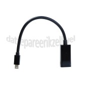 Foto van Easyfiks Displayport Kabel Mini DisplayPort Male naar HDMI Female Adapterkabel 0.2 Meter, zwart 