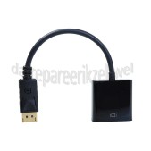 Foto van Easyfiks Displayport Kabel DisplayPort Male naar VGA Female Adapterkabel 0.2 Meter, zwart 