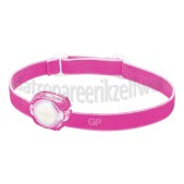 Foto van GP Hoofdlamp Discovery CH31 hoofdlamp, roze 40 lumen, 2x CR2025 batterij 