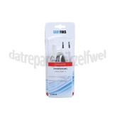 Foto van Easyfiks Netvoedingskabel Voedingskabel C7, 230V, 5 Amp 5.0 Meter, 2x0.75mm2 Wit 