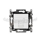 Foto van Hirschmann Einddoos Datawandcontactdoos RJ45 CAT6A IDC1000M BE 2 CP White 