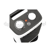 Foto van Inventum Kachel Keramische kachel 2000 Watt Oscillerend Wit / Zwart, 12m2 