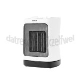 Foto van Inventum Kachel Keramische kachel 2000 Watt Oscillerend Wit / Zwart, 12m2 