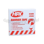 Foto van HPX Lint Afzetlint wit/rood Veiligheidstape, 70mm x 500 meter 