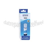 Foto van Epson Inktcartridge Ecotank 104 Cyan Epson Ecotank ET-Serie 4700, 2720, 2710, 2721, 2711 