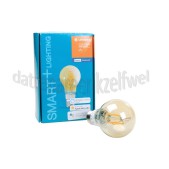 Foto van Ledvance Ledlamp Smart+ Standaardlamp Gold Dimbaar Bluetooth E27 5,5W 600lm 2500K 