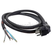 Foto van Snoer Perilex 5x2,5mm2 Zwart 2M 5 Aderig snoer met gegoten stekker 
