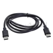 Foto van Easyfiks USB Kabel zwart, 100 cm usb C naar usb C 18 watt 18W Snel laden 