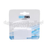 Foto van Easyfiks Oplader 230V, 2.1A/5V, 2-poort, wit Universeel USB 