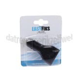 Foto van Easyfiks USB Oplader 12V, 4.8A/5V, 4-poort, zwart Universeel USB 