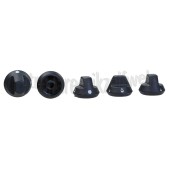 Foto van Dometic Knop Gasknop, zwart 5 stuks PICE99, CE99VF, CE99VFRC 