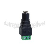 Foto van Adapter Voedingsstekker 5.5 x 2.1 mm Female Schroefaansluiting 
